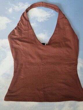 Windsor Halter Top Women's Rust Halter Tank Top Summer Top Sexy Club Top